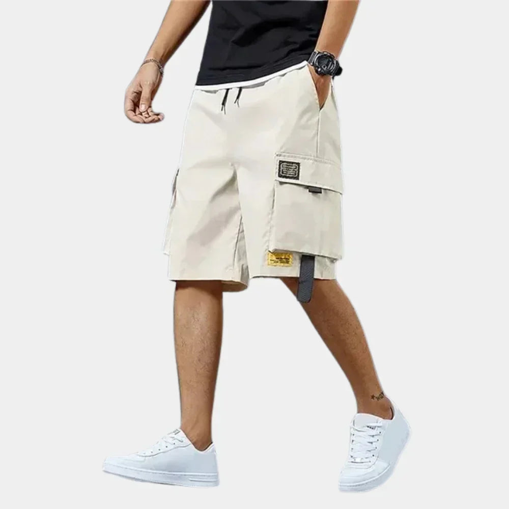 Saazoo | Men's Relaxed Cotton Blend Cargo Shorts