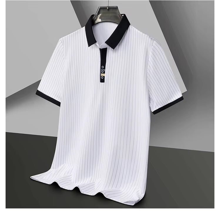 Saazoo | Men's Striped Polo Shirt