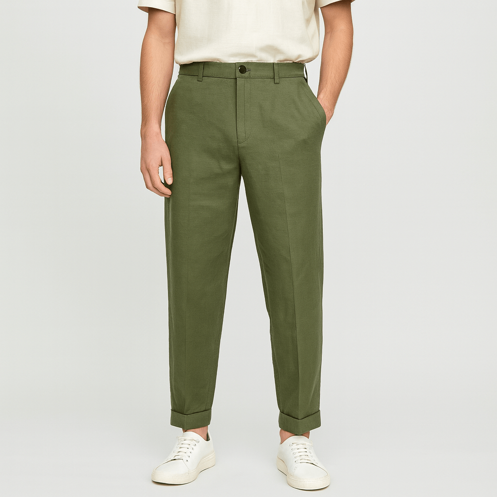 Saazoo | Men's Relaxed Cotton Blend Casual Pants