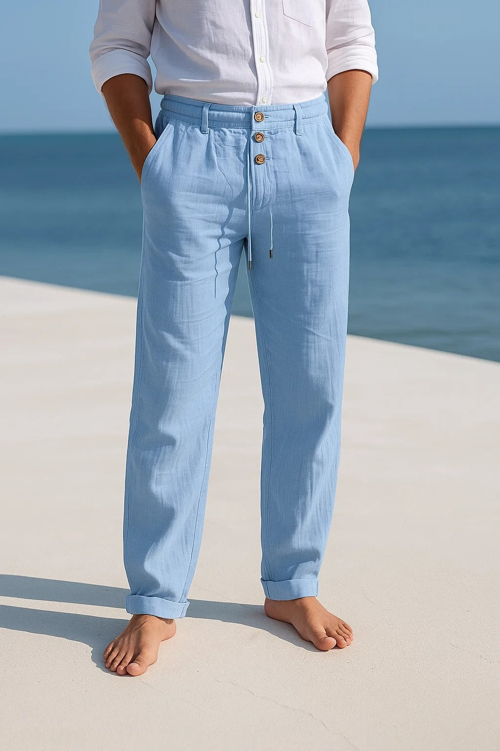 Saazoo | Men's Lightweight Linen Blend Pants