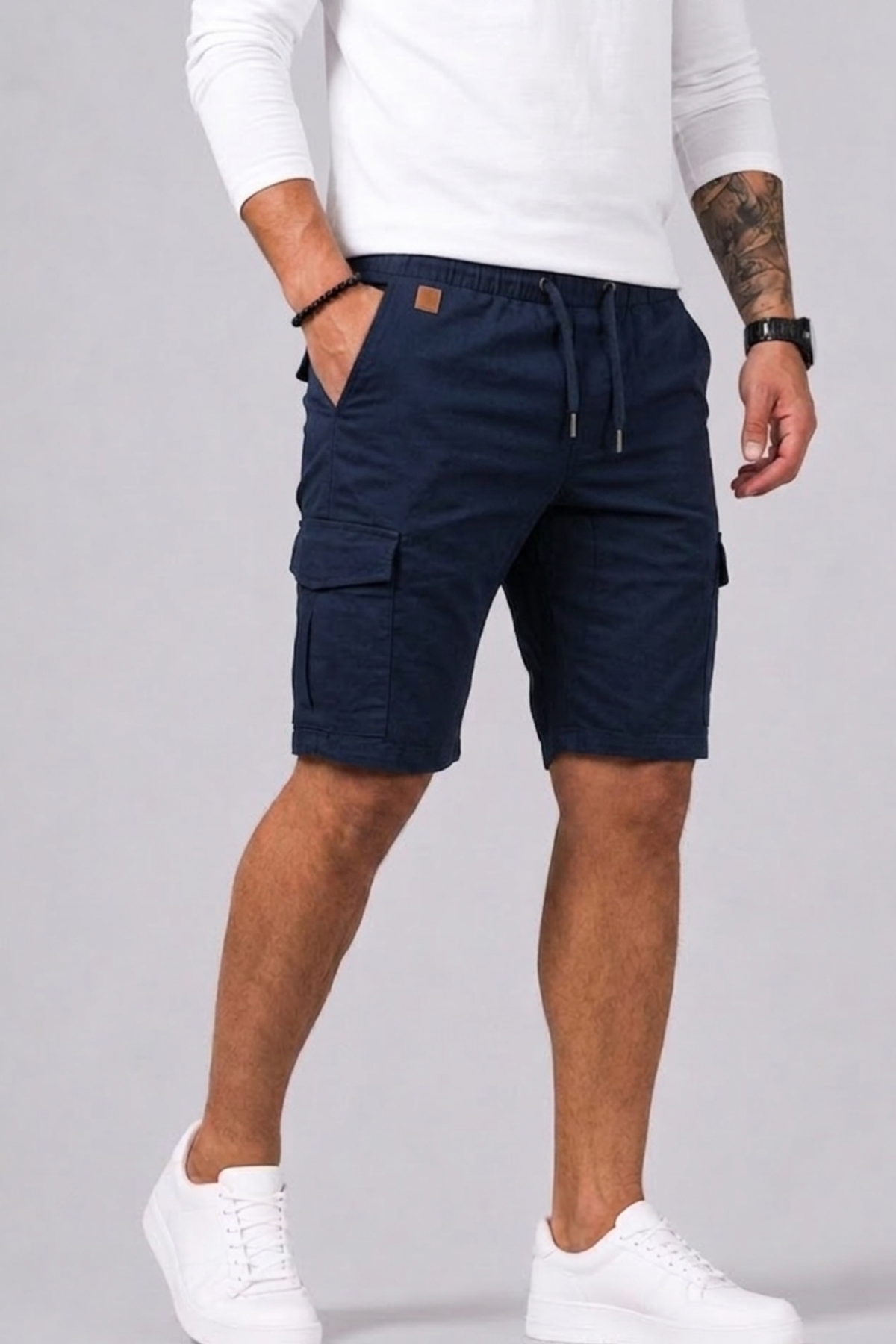Saazoo | Men's Cotton Blend Cargo Shorts