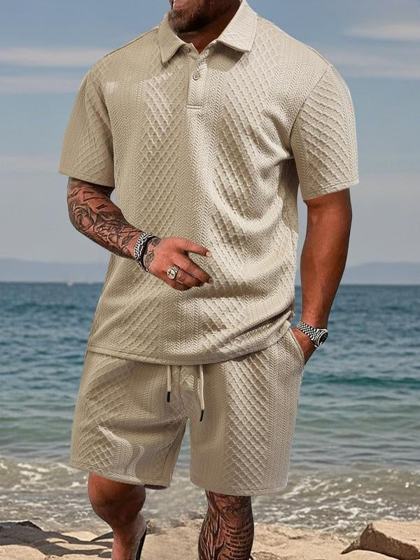 Saazoo | Men's Textured Knit Summer Set