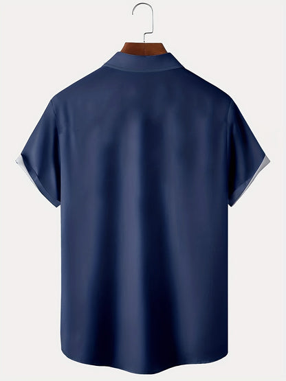 Saazoo | Men's Geometric Print Vintage Shirt