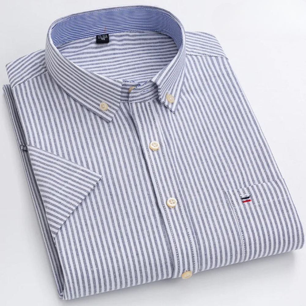 Saazoo | Men's Cotton Blend Patterned Button-Up Shirt