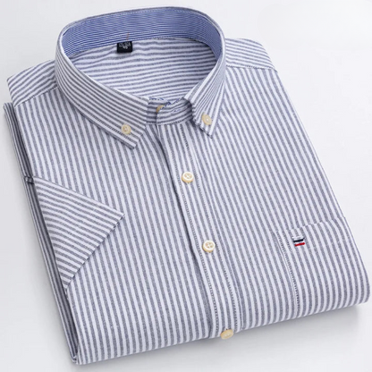 Saazoo | Men's Cotton Blend Patterned Button-Up Shirt