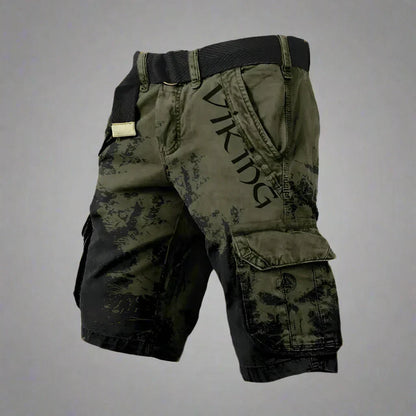 Saazoo | Men's Relaxed Printed Cargo Shorts