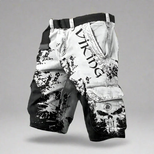 Saazoo | Men's Relaxed Printed Cargo Shorts