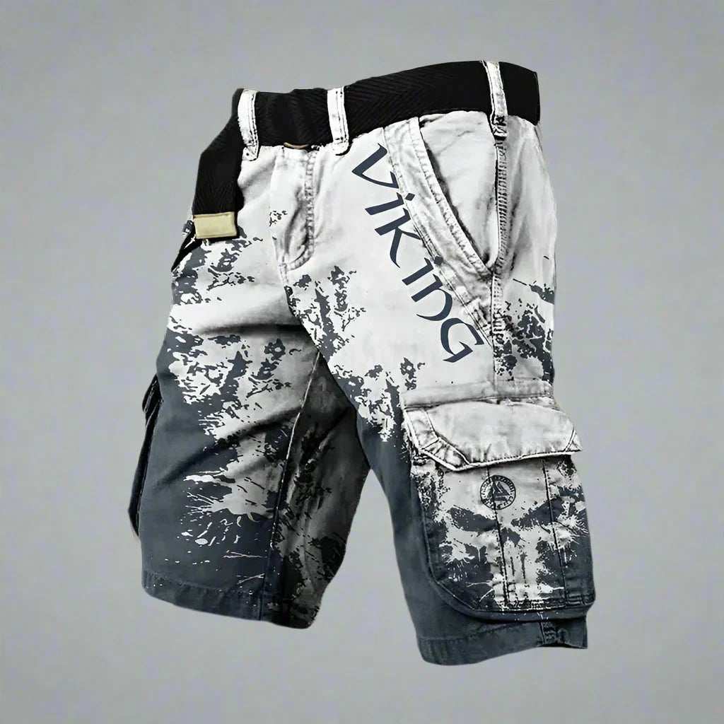 Saazoo | Men's Relaxed Printed Cargo Shorts