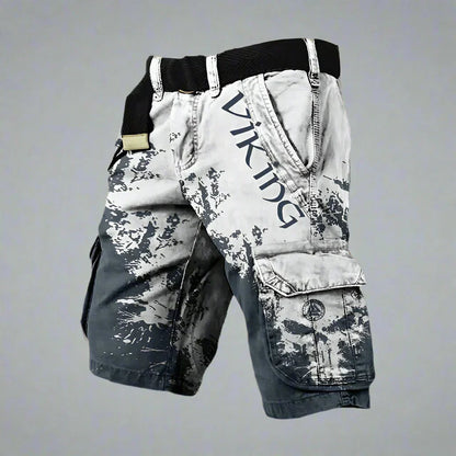 Saazoo | Men's Relaxed Printed Cargo Shorts