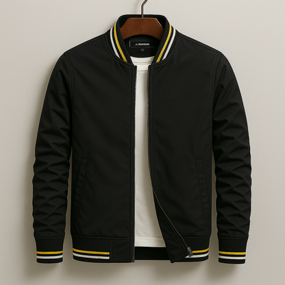 Saazoo | Men's Striped Summer Bomber Jacket