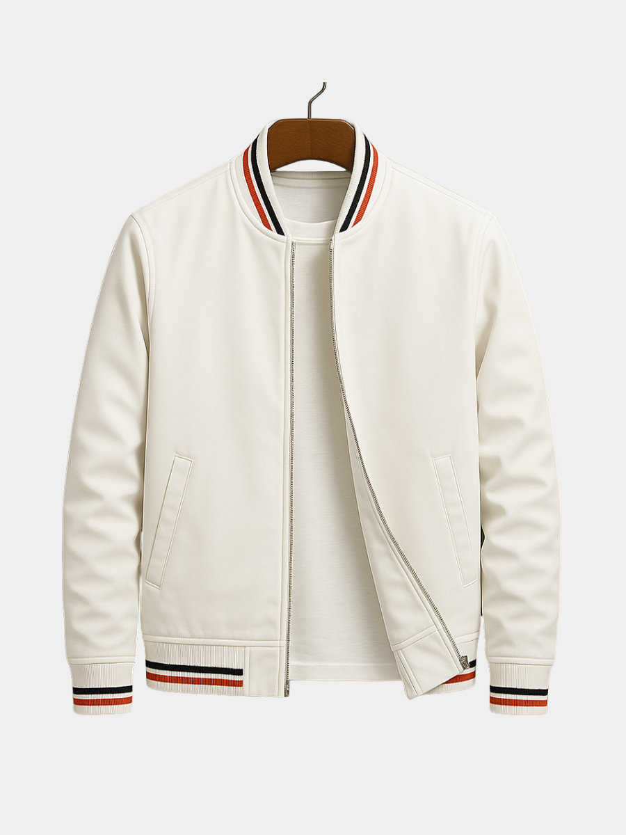 Saazoo | Men's Striped Summer Bomber Jacket