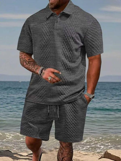 Saazoo | Men's Textured Knit Summer Set