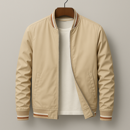 Saazoo | Men's Striped Summer Bomber Jacket