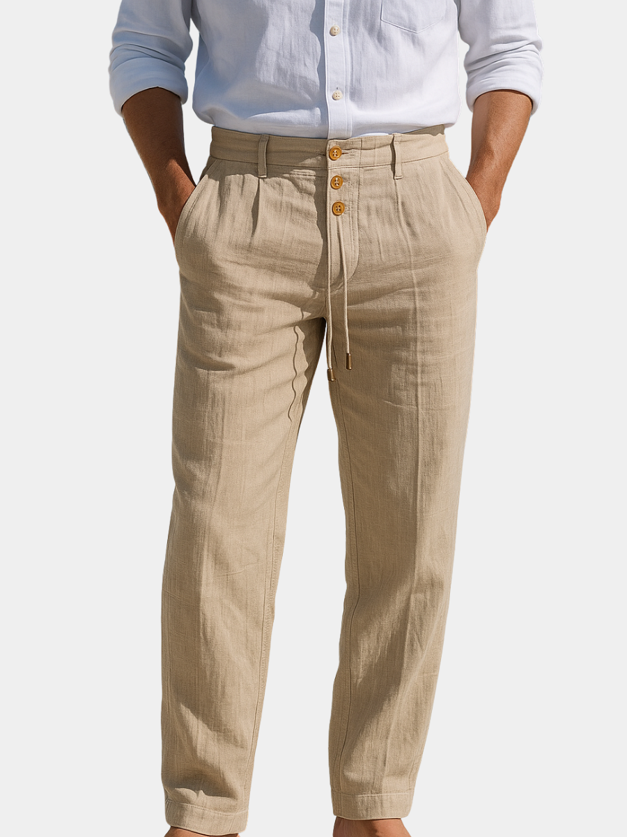 Saazoo | Men's Lightweight Linen Blend Pants