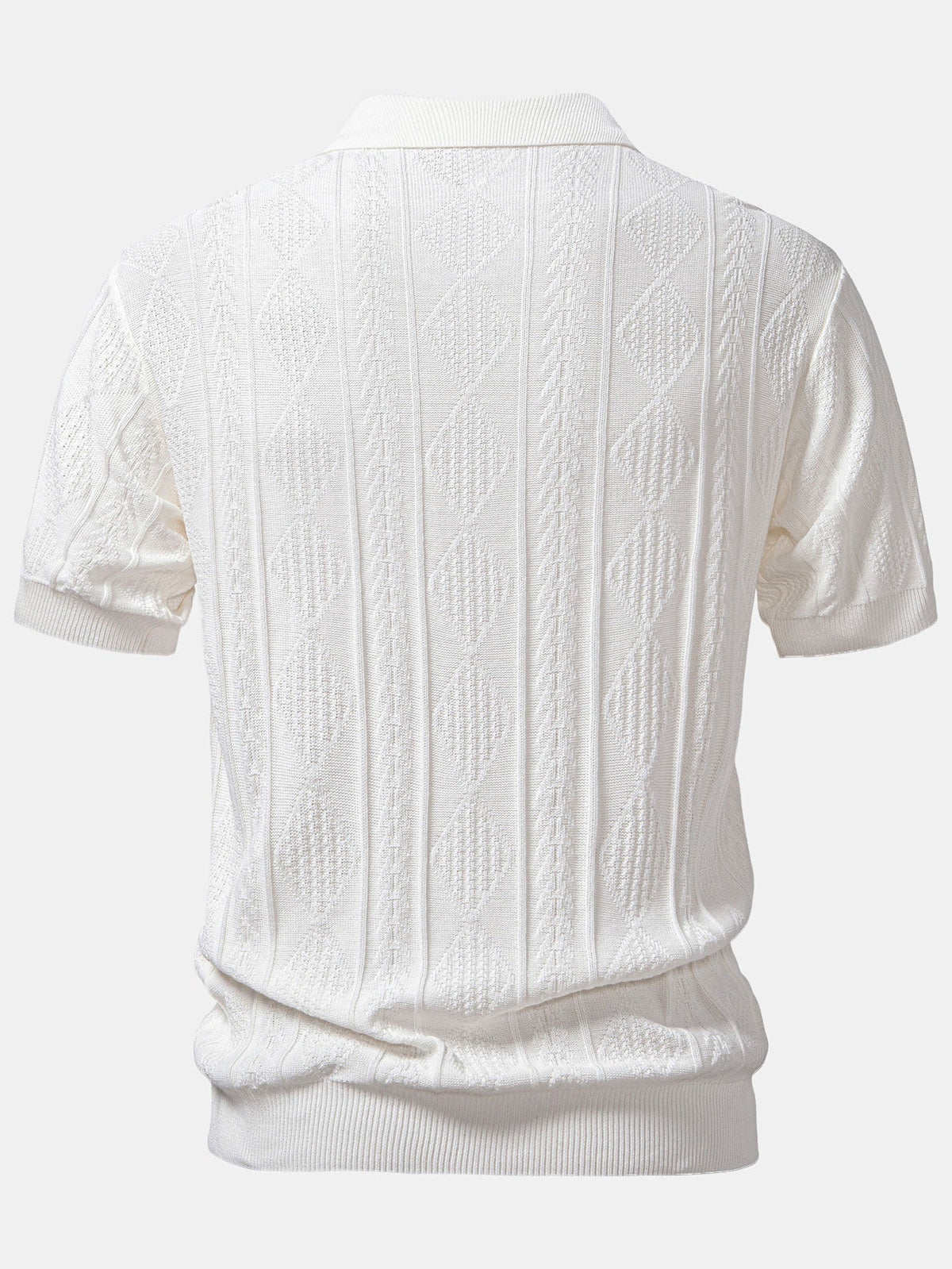 Saazoo | Men's Jacquard Polo & Slim Fit Pants Set