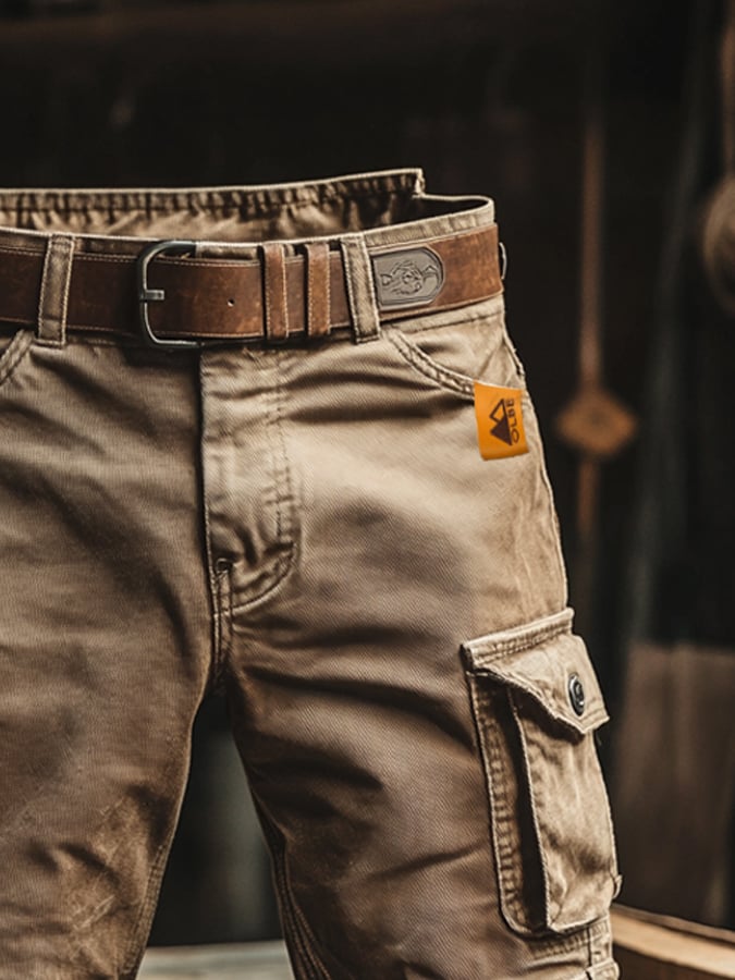 Saazoo | Men's Cotton Blend Cargo Shorts
