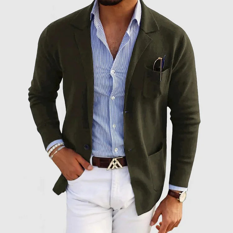 Saazoo | Men's Soft Plain Casual Jacket