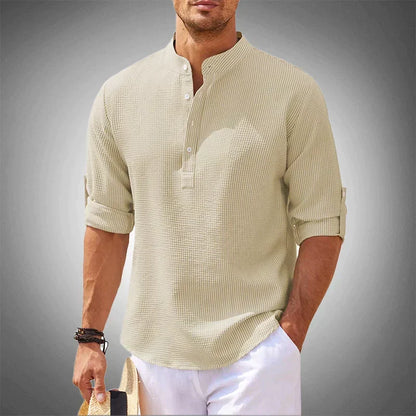 Saazoo | Men's Cotton Blend Long Sleeve Shirt