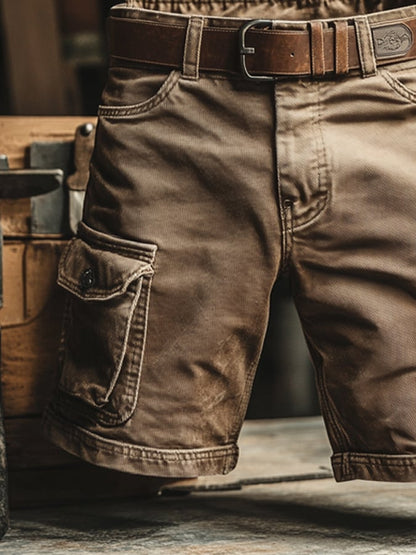 Saazoo | Men's Cotton Blend Cargo Shorts