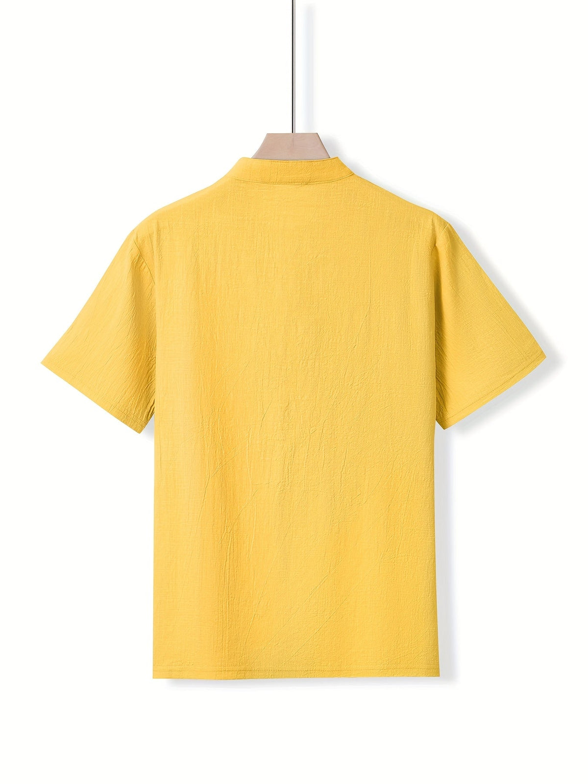 Saazoo | Men's Cotton Blend Mandarin Collar Shirt