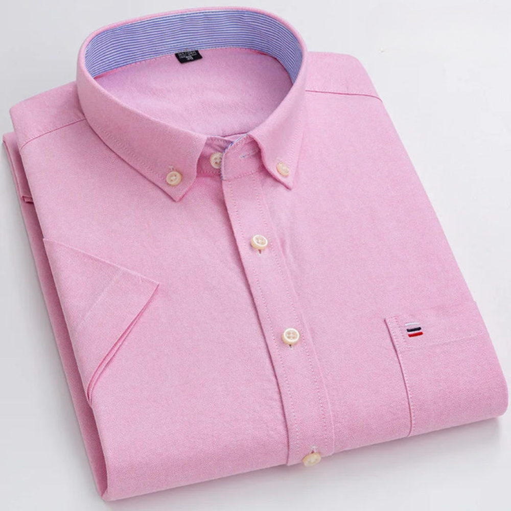 Saazoo | Men's Cotton Blend Patterned Button-Up Shirt