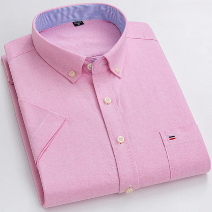 Saazoo | Men's Cotton Blend Patterned Button-Up Shirt