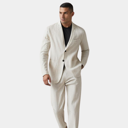 Saazoo | Men's Linen Blend Suit