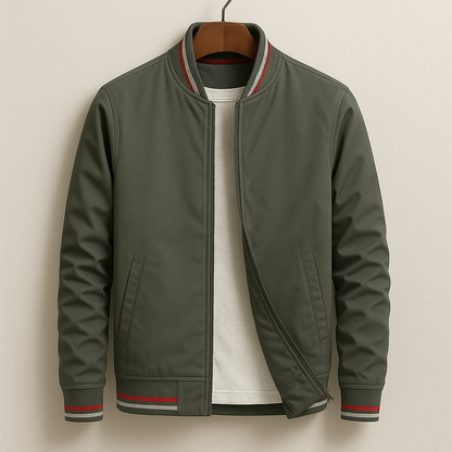 Saazoo | Men's Striped Summer Bomber Jacket