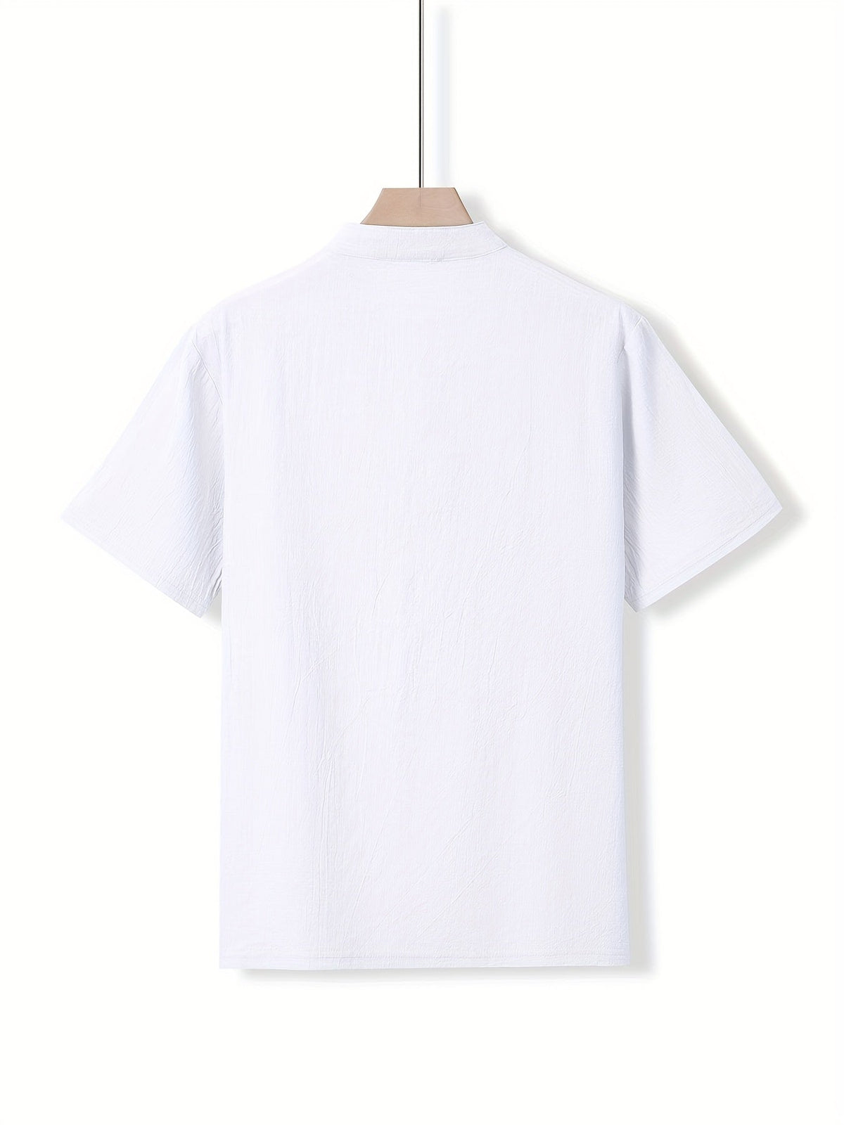 Saazoo | Men's Cotton Blend Mandarin Collar Shirt