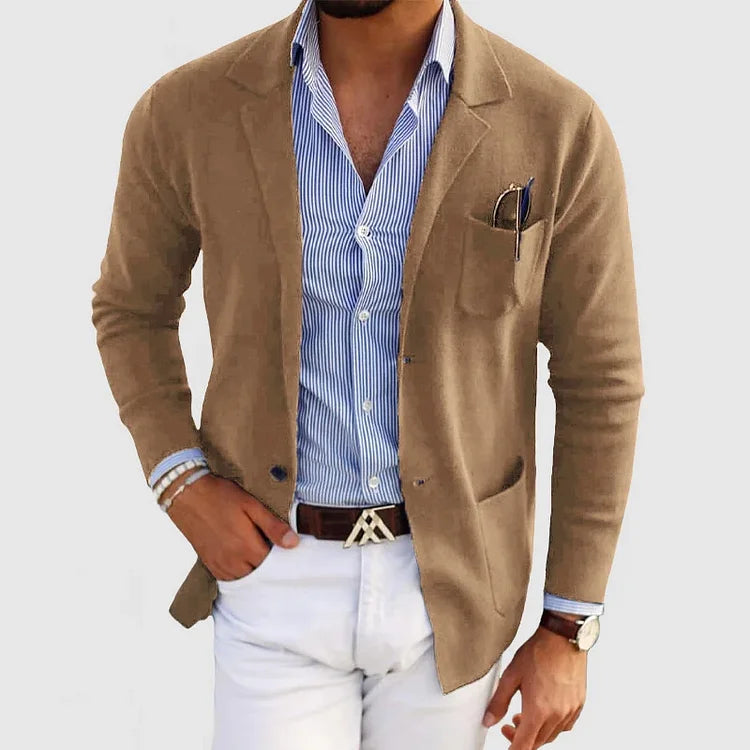 Saazoo | Men's Soft Plain Casual Jacket