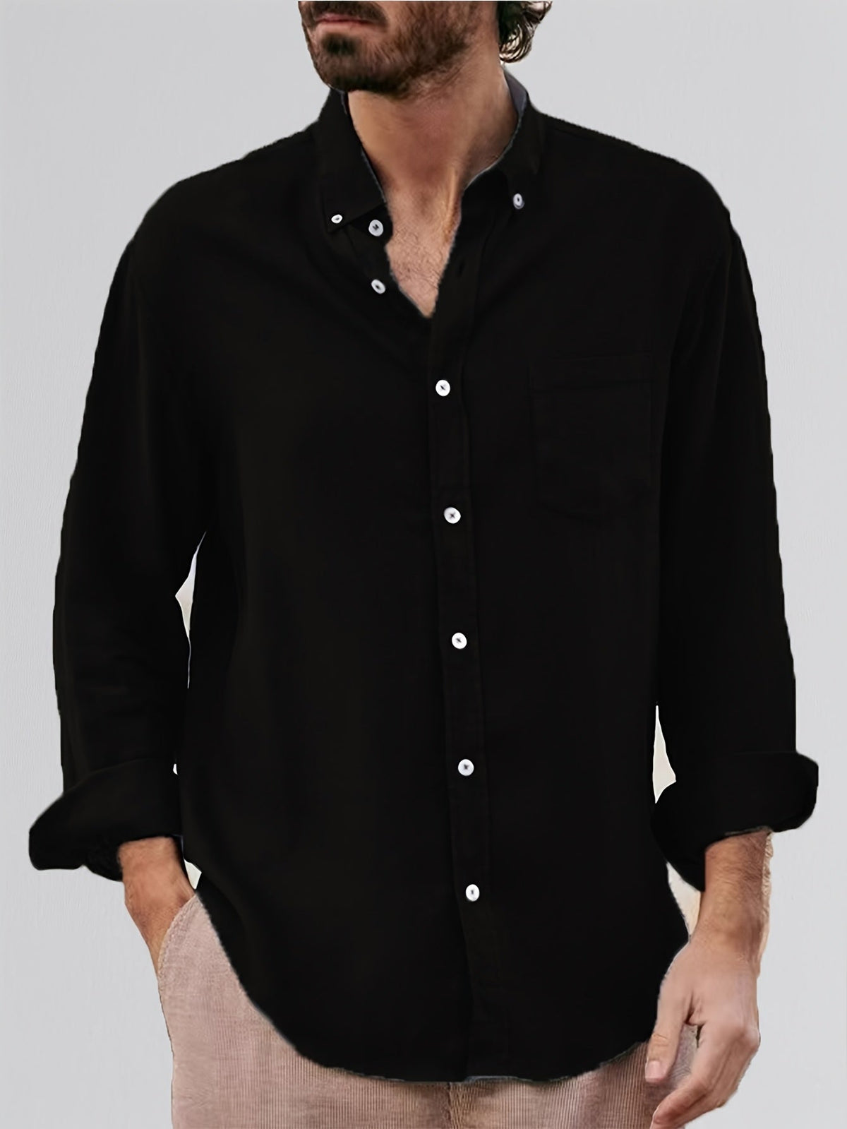 Saazoo | Men's Classic Lapel Collar Shirt