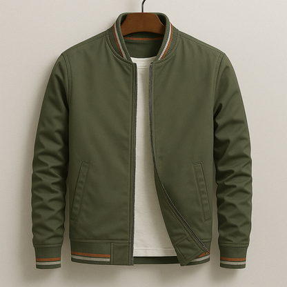 Saazoo | Men's Striped Summer Bomber Jacket