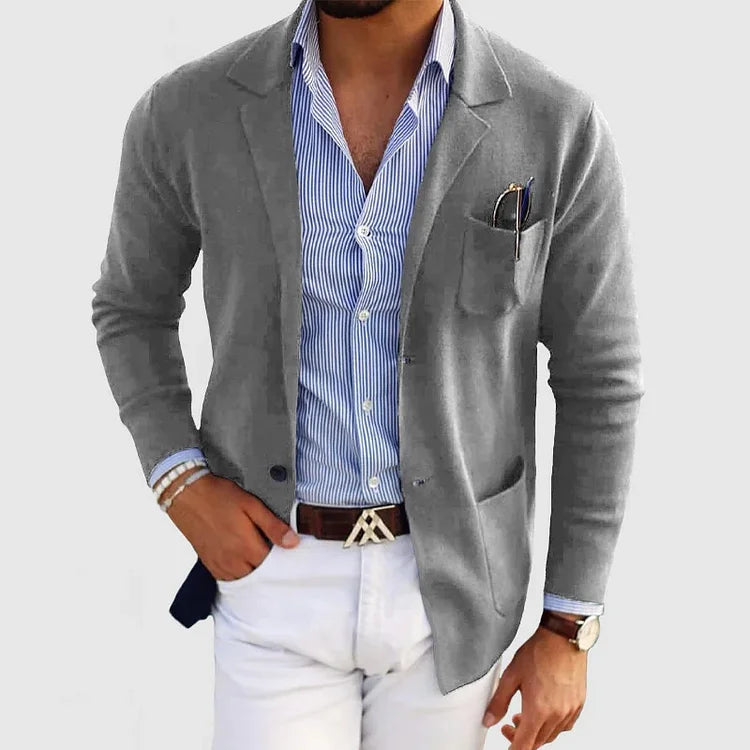 Saazoo | Men's Soft Plain Casual Jacket