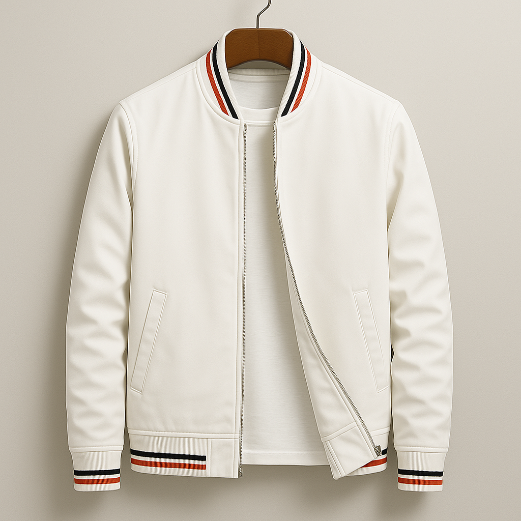 Saazoo | Men's Striped Summer Bomber Jacket