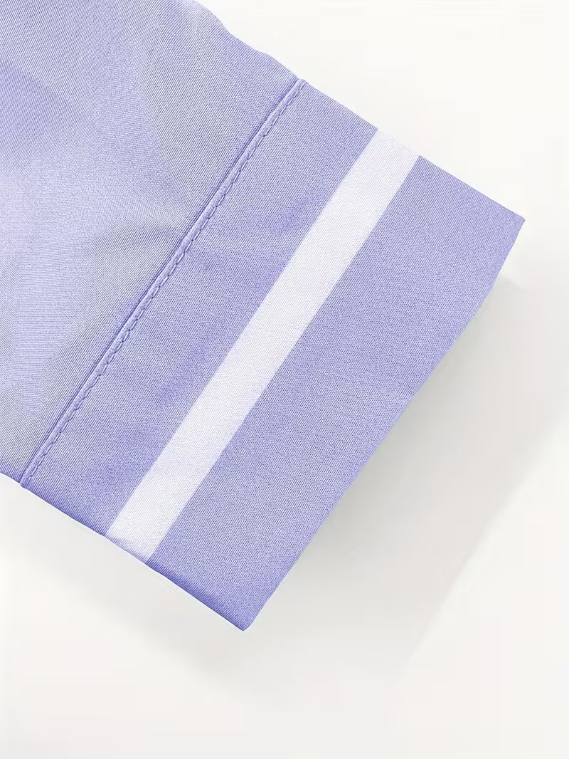 Saazoo | Men's Grandad Collar Contrast Shirt
