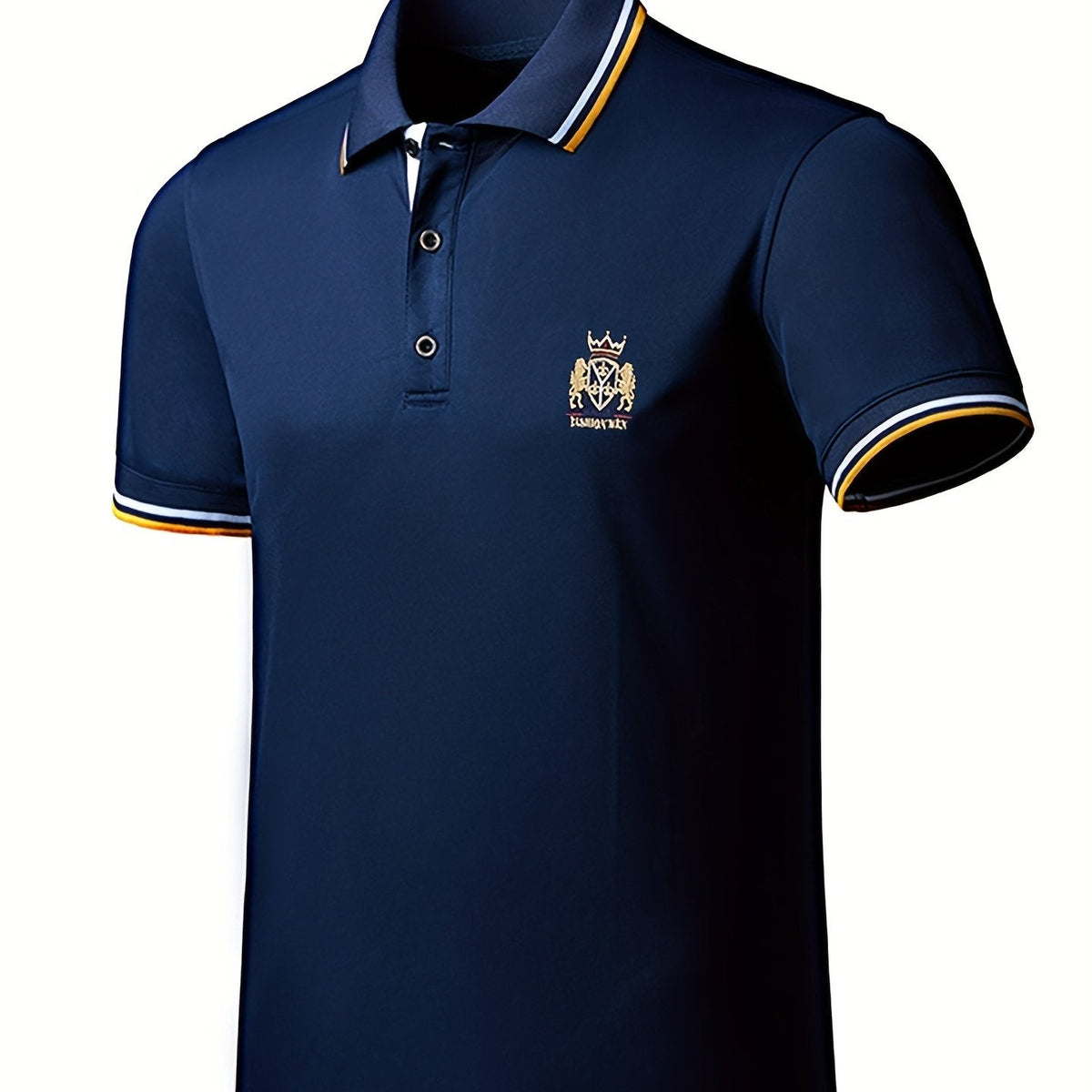 Saazoo | Men's Embroidered Cotton Blend Shirt
