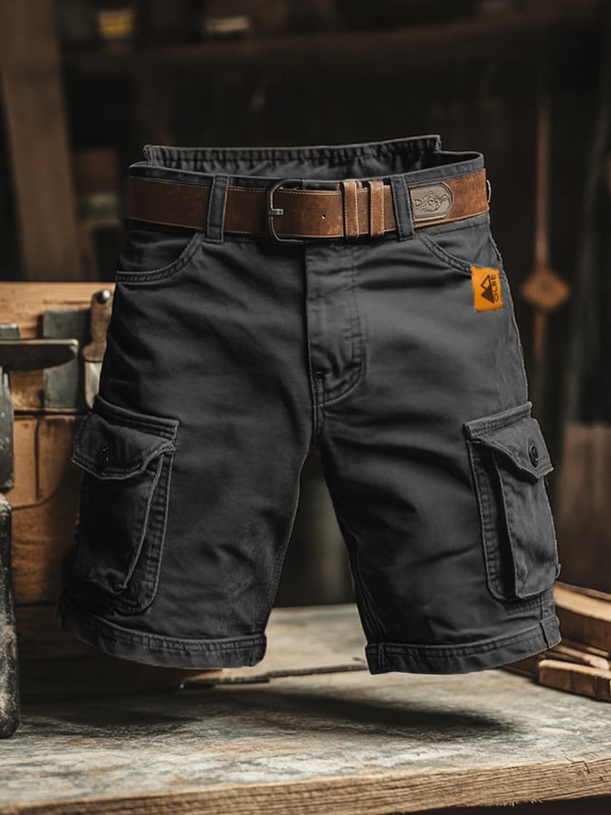 Saazoo | Men's Cotton Blend Cargo Shorts