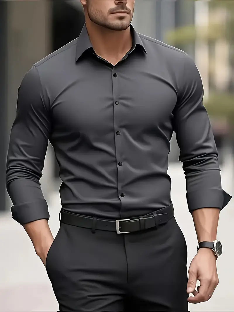 Saazoo | Men's Long Sleeve Button-Up Shirt