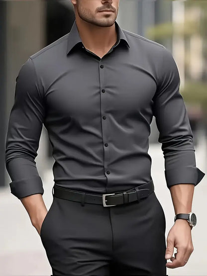 Saazoo | Men's Long Sleeve Button-Up Shirt