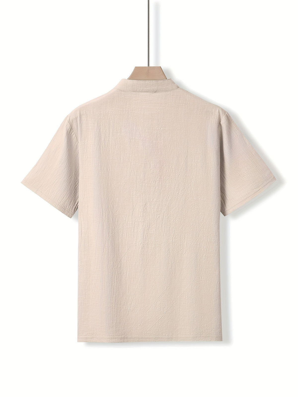 Saazoo | Men's Cotton Blend Mandarin Collar Shirt