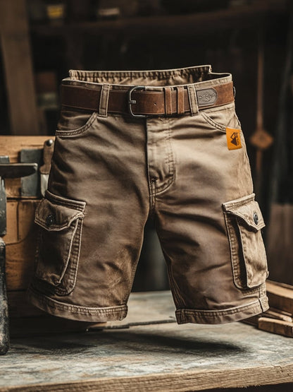 Saazoo | Men's Cotton Blend Cargo Shorts