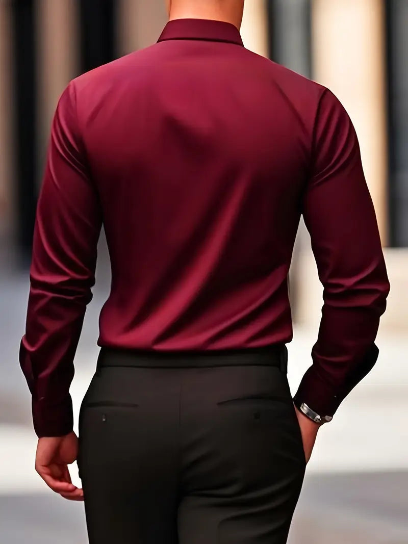 Saazoo | Men's Long Sleeve Button-Up Shirt