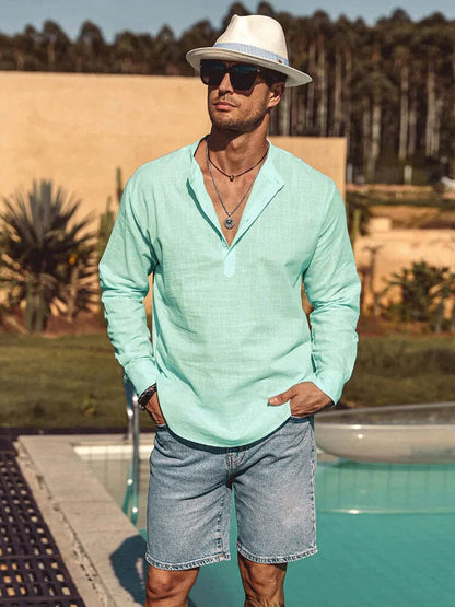 Saazoo | Men's Cotton Blend Casual Shirt