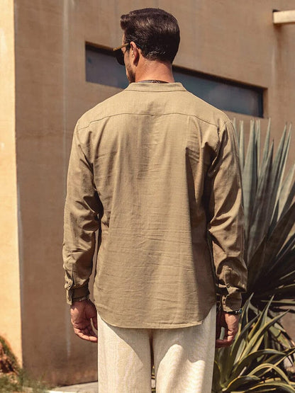 Saazoo | Men's Cotton Blend Casual Shirt