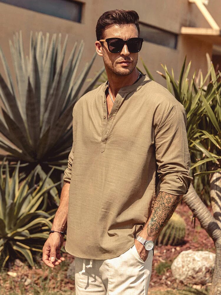 Saazoo | Men's Cotton Blend Casual Shirt