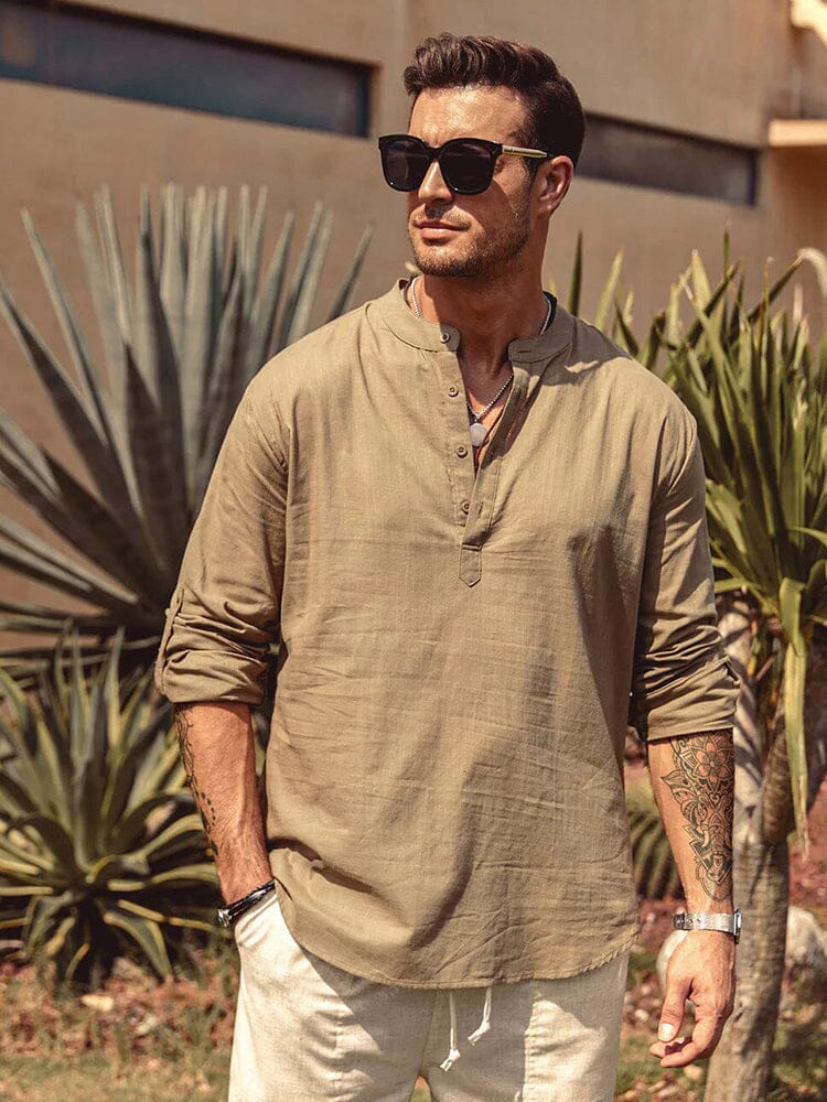 Saazoo | Men's Cotton Blend Casual Shirt