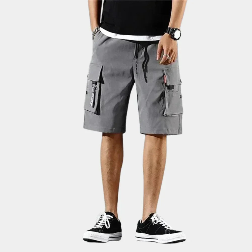 Saazoo | Men's Relaxed Cotton Blend Cargo Shorts