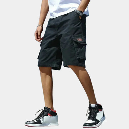 Saazoo | Men's Relaxed Cotton Blend Cargo Shorts