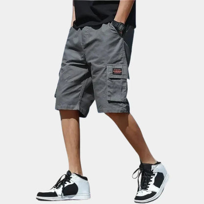 Saazoo | Men's Relaxed Cotton Blend Cargo Shorts