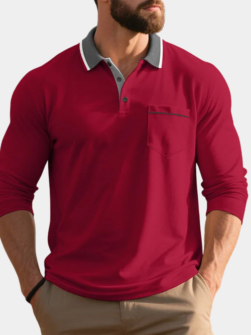 Saazoo | Men's Classic Cotton Blend Button-Up Shirt